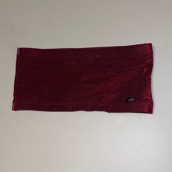 Vie Sparkly Red Bandeau Bra - Women’s Size Small - Picture 2 of 7